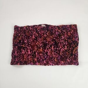 Boho Smocked Tube Top Colorful Acadia World Size XXL